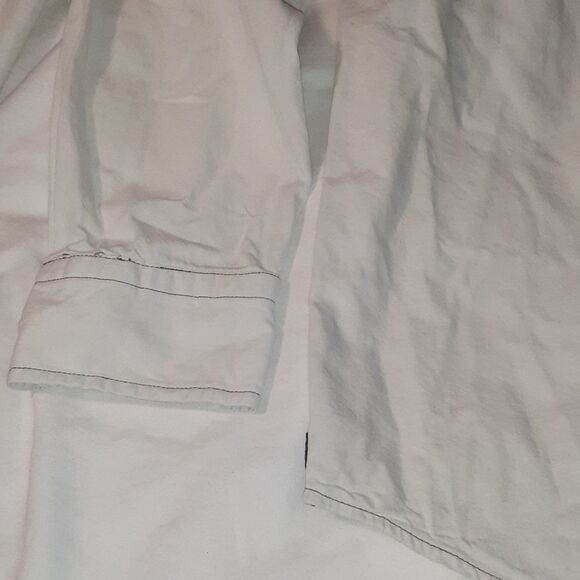 Banana Republic Denim Jean Bleach Shirt Dip Dye XL - Picture 4 of 9